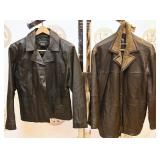 2 Vintage Leather Coats