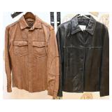 2 Vintage Leather Coats