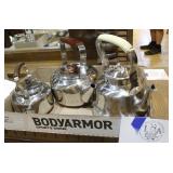 3 Stainless Tea Pots