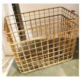 2 Vintage Metal Locker Baskets