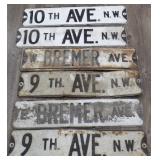 6 Vintage Street Signs