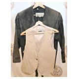 Vintage Suede Vest & Leather Jacket