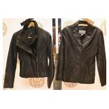 2 Vintage Leather Coats