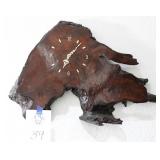 Wood Slab Wall Clock