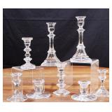 8 Fine Crystal Candle Stands
