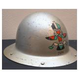 A Vintage Construction Helmet