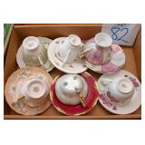 Collection Of 6 Cups & Saucers