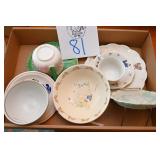 10 Pc Vintage Porcelain