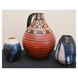 3 Pc Art Pottery