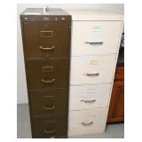 Two Steel File Cabinets
