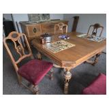 Vintage Walnut Dining Room Set