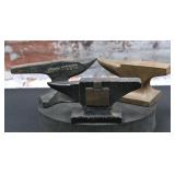 3 Miniature Anvil Paperweight