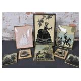 8 Silhouette Reverse Glass Plaques