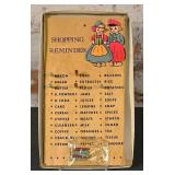 Vintage Dutch Kids Shopping Reminder