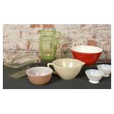 7Pc Vintage Kitchen Glass