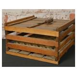 Wood Slat Egg Crate