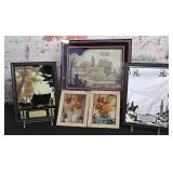 4 Silhouette Reverse Glass Plaques