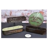 4Pc John Deere Pressed Steel