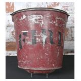 Painted Tin Fire Bucket
