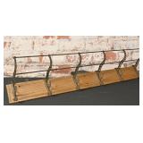 Victorian Oak & Iron Coat Rack