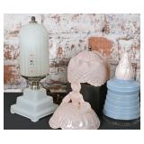 An Art Deco Dresser Lamp