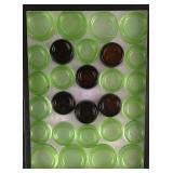 28 Mostly Green (Uranium) Glass Coasters
