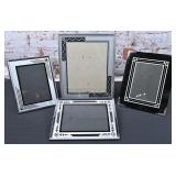 4 Art Deco Reverse Painted Frames