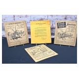 4 Early John Deere Equipment Manuals