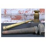 3 Vintage Fire Nozzles