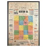 A Rare 1913 Benton Co Highway Map