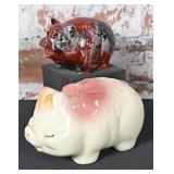 Pair Of Vintage Piggy Banks
