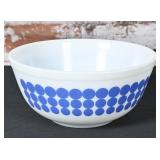 A Vintage Pyrex "Blue Dot" Mixing Bowl
