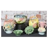 4 Hull Art Pottery Vases