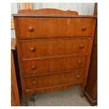 4 Drawer Walnut Chest