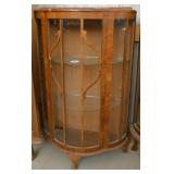 Curved Glass China Cabinet