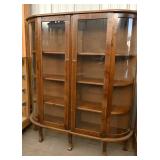 Curved Glass China Cabinet