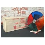 Vintage Aluminum Christmas Tree & Lamp