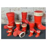 11 Santa Boot Candy Containers