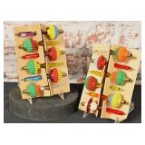 2 Vintage Christmas Bubble Lights