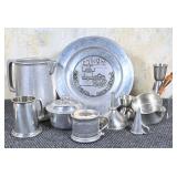 10Pc Decorative Pewter