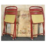 Kids Circus Folding Table Set