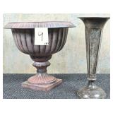 Metal Planter & Vase