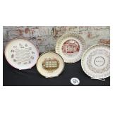 4 Calendar Plates