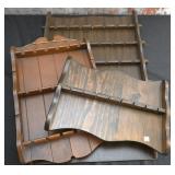 3 Wood Spoon Racks