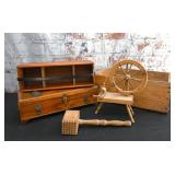 5Pc Vintage Wood Wares