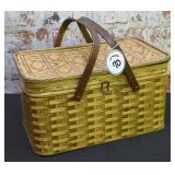 Tin Litho Picnic Basket