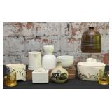 10Pc Porcelain & Glass