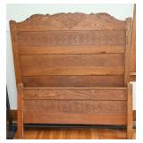 Victorian Oak Bedstead