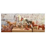13 Horse Figures