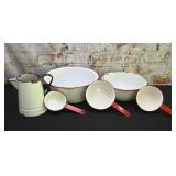 6 Pc Enamelware.